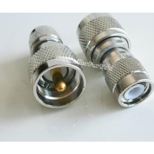 1Pcs TNC Plug Male to UHF PL-259 male Plug straight RF Coax Adapter Connector
