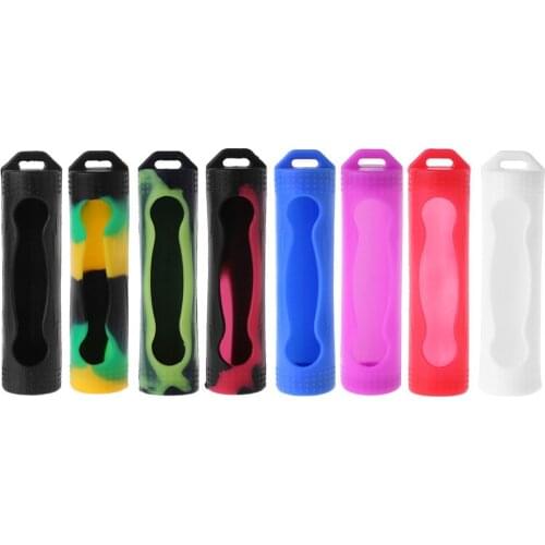 10PCS Silicone Sleeve Cover Case For 18650 Battery Protective Bag Pouch Battery Storage Box