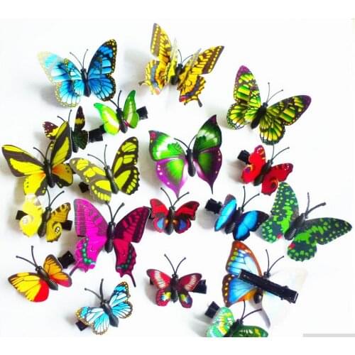 100pcs popular hairpins butterfly hair clip Boutique girls Hair Accessories clips for girl Headwear FOR KIDS!! HR20170616
