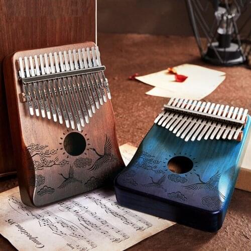 17 Key Kalimba Rounded Edge Integrated Design Thumb Piano Musical Instrument Africa Kalimba Machine 30key Finger Piano Musicales