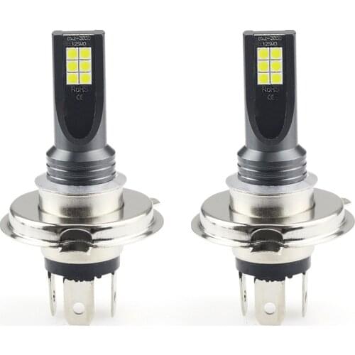2PCS Car Bulb H4 LED 3030 12SMD DC12V-24V 24W Auto Fog Lights Driving Light Lamp
