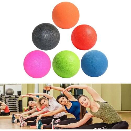 6 Colors Therapy Gym Relax Exercise Hockey Ball For Yoga Lacrosse Massage Ball for Myofascial Release Fitness