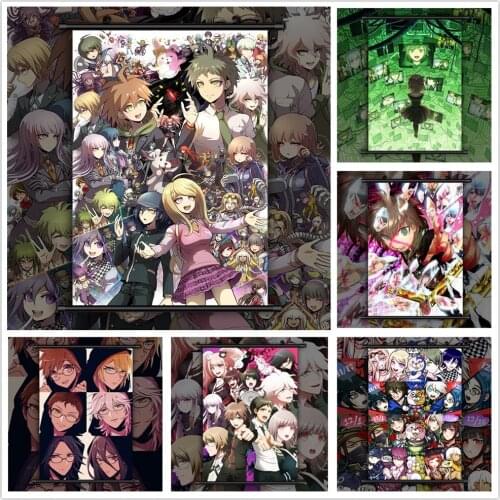 Danganronpa Zettai Zetsubou Shou Anime manga wall Poster Scroll
