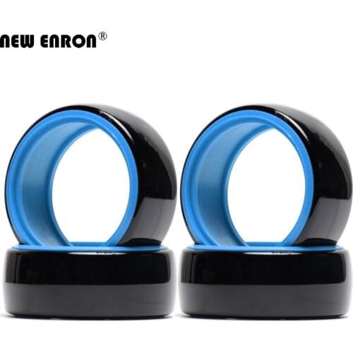 NEW ENRON Hard Plastic Drift Car 64MM Tires Tyre 4P For 1/10 RC Tamiya HPI Kyosho RedCat HSP 94122 94123 CS D4 XIS MST TT01 TT02