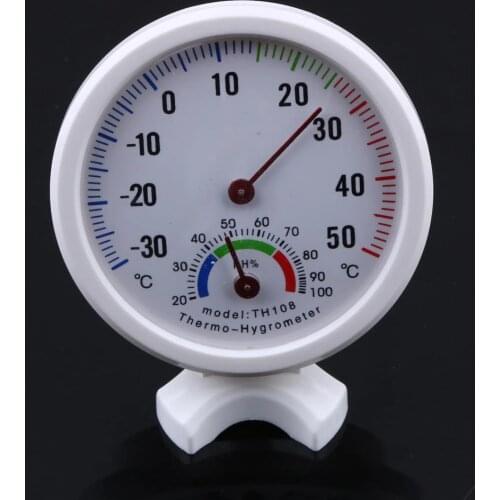 Mini Thermometer Hygrometer Bell-shaped LCD Digital Scale for Home Office Wall Promotion Mount Indoor Temperature Measure Tools