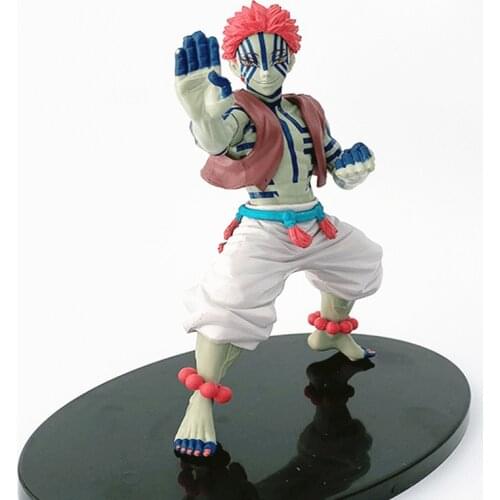 Demon Slayer Action Figure Toy Akaza Figurine Dolls PVC Model 10cm For Adult Children Gift