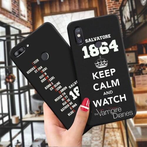 Vampire Diaries Stefan Damon Salvatore black TPU Soft Phone case for XIAOMi5X Mi6X Mi A2Lite Mi A3 Mi8 Mi9 Mi8t Mi10 Note10