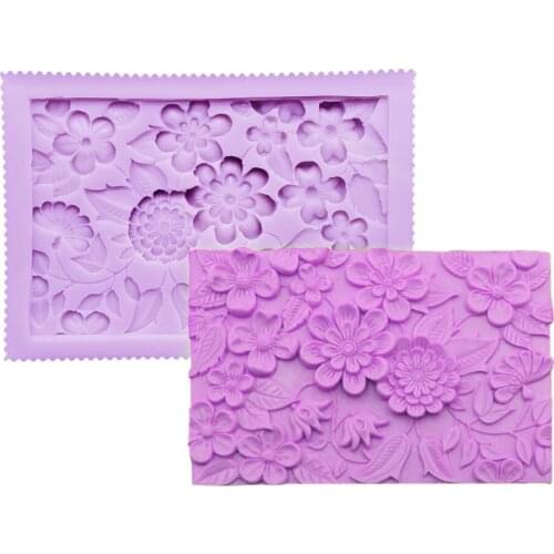 Flower Leaf Food Grade Silica Gel Material Mold Cake Surround Decoration Chocolate DIY Baking Environmental Protection Tool
