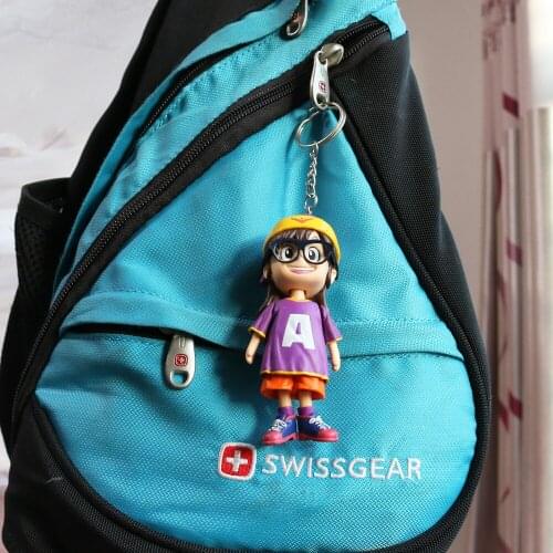 Classic Dr.Slump Robot Girl Arale Japan Comic Key Chain Pandent Akira Toriyama 9CM Bag Pendant Figure Model Toys Gift