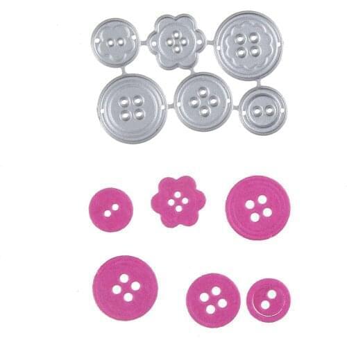 Button Metal Cutting Dies wedding Scraper card album invitation paper Craft embossing stencils art die cuts 52*36mm