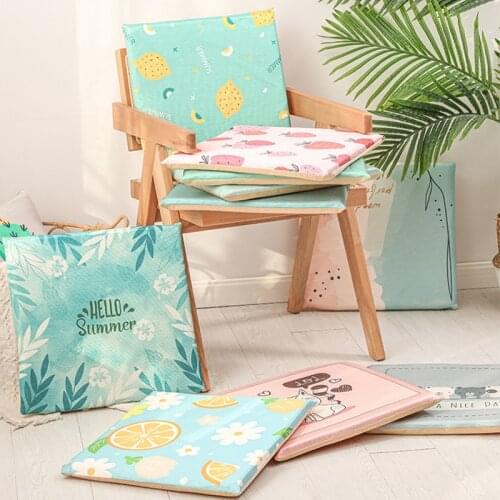 Summer Ice Silk Seat Cushion Breathable Cool Chair Cushion Office Breathable Throw Pillow Tatami Mat Cojines Outdoor Cushions