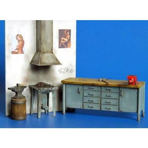 Resin forging combination 1:35 resin sand table model