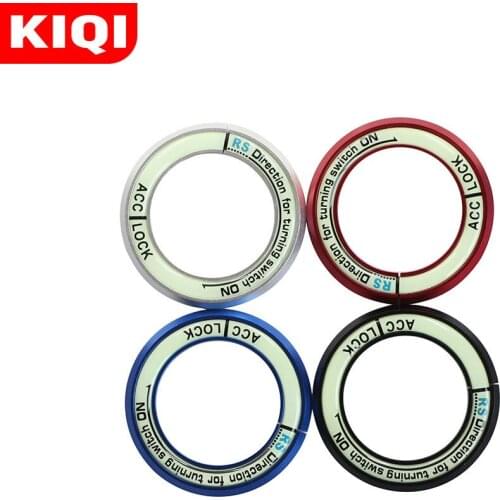 Luminous Ignition Key Ring Switch Cover Trim Sticker for Toyota Reiz Highlander Yaris Camry for KIA Sportage R Cerato