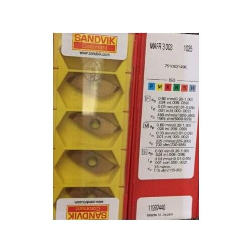 ORIGINAL 5PCS CARBIDE INSERT MAFR3003 1025