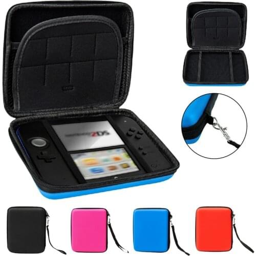 Original EVA protective case, hard case with 2DS game card for shipping, 4 colors, 2DS and free case