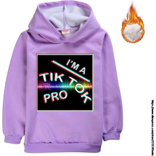 Autumn Winter Pullover Girls Fleece Hoodies Tik Tok Cartoon Sweatshirt Hoodies Fashion Casual Tik Tok Print Hoodies Outwear