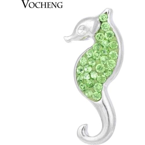 Vocheng Ginger Snap 3 Colors 18mm Nautical Seahorse Button Vn-1062