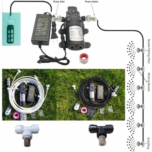 Patio Misting Cooling Water Fog Sprayer System Garden flowers plant Waterring Irrigation nebulizer Sprinkler for Greenhouse