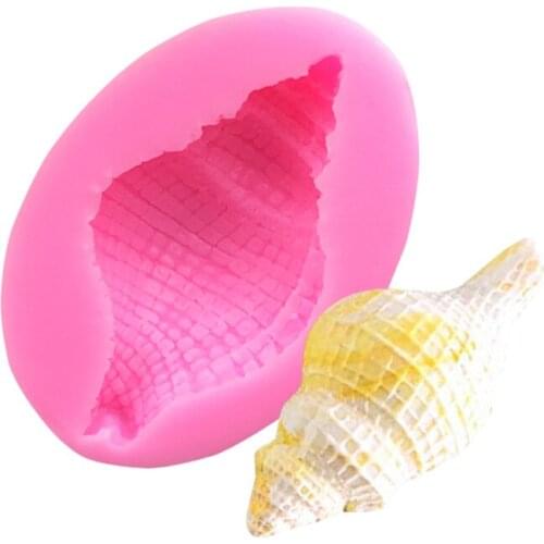 Silicone Mold Ice Cream Mold Conch Sea Shell Starfish Shell Fondant Chocolate Mold Non-stick Easy To Clean Cake Molds for Baking