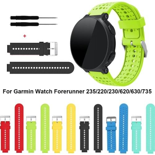 For Garmin Forerunner 235 Band Silicone Strap Bracelet For Garmin Forerunner 220/230/235/620/630/735XT/235Lite Accessory