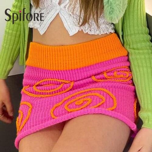 Spifore Women's Knitted Skirts