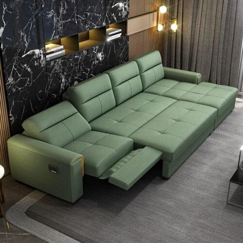 Fabric Sofa Lounge Furniture Technology Fabric Sofa Outfit Removable and Washable Folding Sofa Bed Dual-Purpose