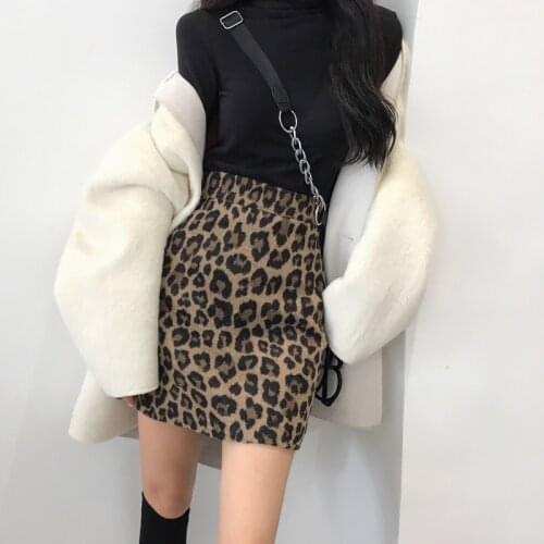 Skirts Womens Mini Leopard Sexy All-match Skirt Simple Trendy Comfortable Simple Fashionable Women Harajuku Casual Clothing Goth