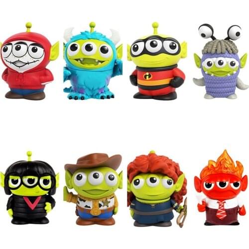 Funny Toy Story Alien Cosplay Woody Sullivan Anger Miguel Collection Action Figure Toys Room Decoration Gifts for Kids