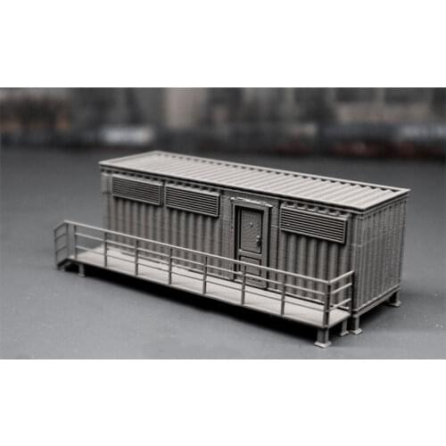 1/87 Machine Container Room DIY Assembling Plastic Architecture Sand Table Scene Model Train Building Kits Ho Scale