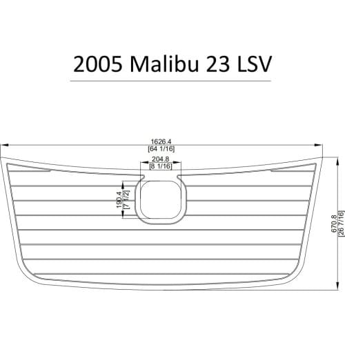2005 Malibu 23LSV Cockpit Pad Boat EVA Teak Decking 1/4" 6mm