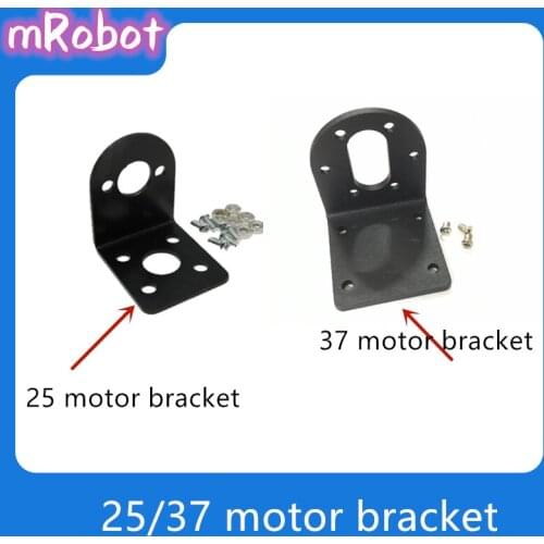 25 37 DC Motor Bracket Metal Fixed Seat Base for DC Gear Motor Metal Holder Frame Small Motor Horizontal Installation DIY Car