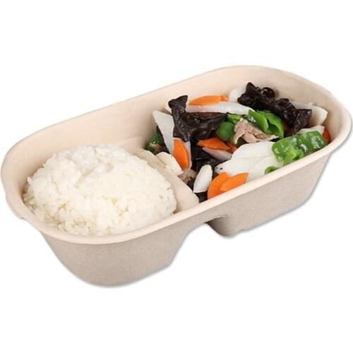 50pcs/pack Disposable Paper Meal Box Salad Box Degradable Lunch Box Sushi Box Food Takeout Packaging Box