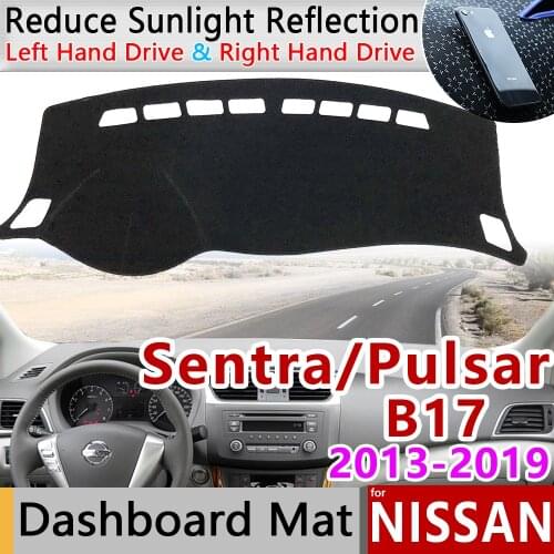 For Nissan Sentra B17 2013~2019 Pulsar Sylphy Anti-Slip Mat Dashboard Cover Pad Sunshade Dashmat Accessories 2014 2015 2016 2017