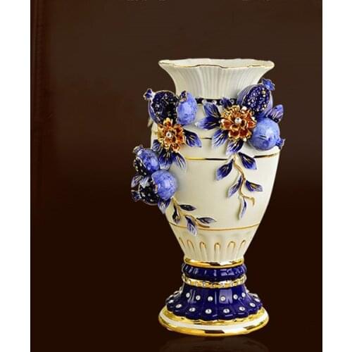 European Vase Decoration large living room flower arrangement dry flower household ceramic vase decoration
