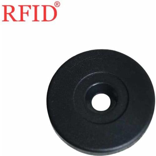 ID 125khz EM4100 Diameter 52mm Read Only Guard Tour Patrol System Checkpoint Keyfobs Proximity Access Control Card Black 100pcs