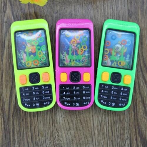 Mobile Phone Shape Classical Water Lasso Ferrule Toy Intellectual Game Ring Kids Children Funny Toys Gift 1Pcs 10.5 cm