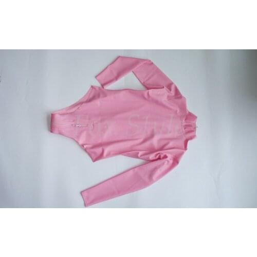 Latex transparent and females rubber bodysuit red color clear for woman fox style SEXY LIFE catsuit bikini