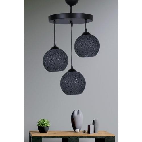 Saint Belisama Ancestor 3'lü Chandelier Gray