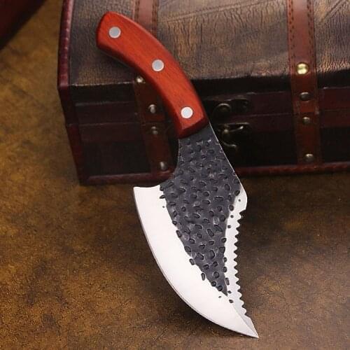 Dehong Small hand axe open fish knife household kitchen knife outdoor multi-functional camping jungle open mountain tactical axe