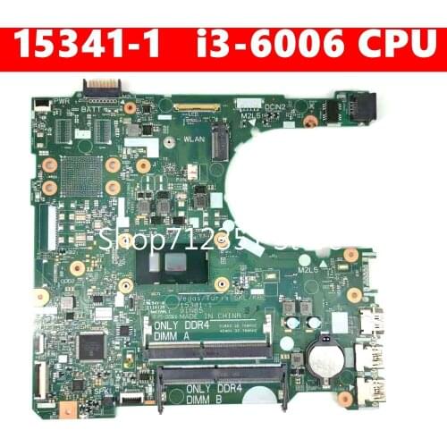 CN 0NP4RY 15341-1 i3-6006 CPU Mainboard For Dell INSPIRON 15 3567 3467 CN NP4RY Laptop Motherboard 100%Tested Working Well