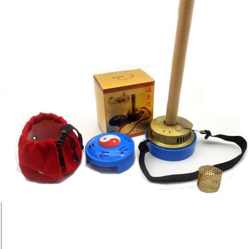 Multifunctional copper moxibustion box cans warm Moxa Ai Zhu for leg hand wasit body point massage free shipping