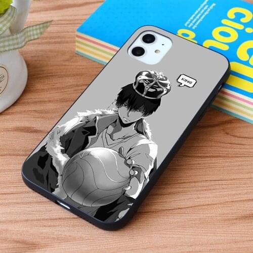 For iPhone Kageyama Tobio king Soft TPU border Apple iPhone Case