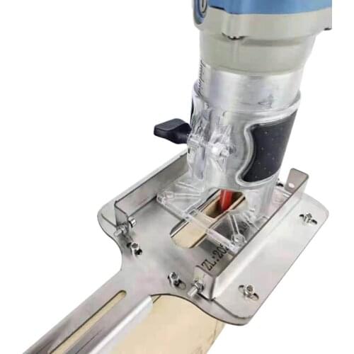 Invisible Connector Slotting Template Slot Milling Locator With Milling Cutter For Furniture Cabinet 2 in 1 Woodworking Tools