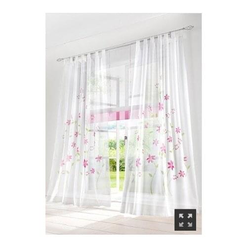 150cm width New thin handmade rustic curtain window screening beautiful living room organza/tulle/sheer/voile Can be customized