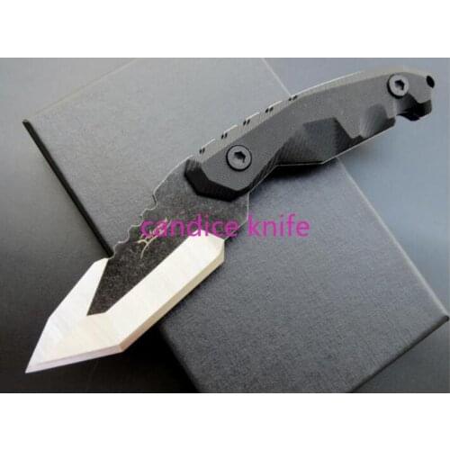EF98 Pocket Straight Knife 440C Tanto Fixed Blade G10 Handle Hunting Camping Survival Tactical Knives EDC Multi Tool