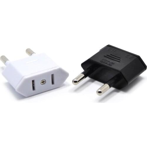 CN US To EU Plug 2Pin AC Converter American China To Europe Travel Power Adapter Type C Electrical Charger Wall Socket Converter