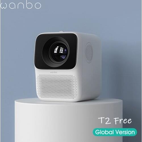 Global Version Wanbo T2 Free LCD Projector LED Support 1080P Vertical keystone correction Portable Mini Home Theater Projector