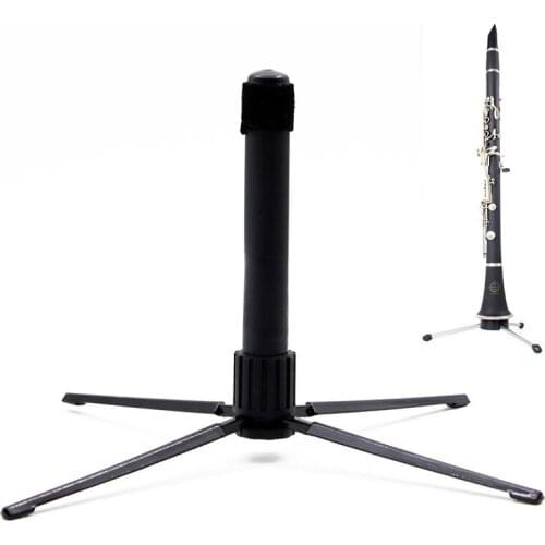 Portable Foldable Flute Stand Holder Clarinet Oboe Tripod Rest Rack Holder Stand Support 4 Feet Stand Woodwind Instrument