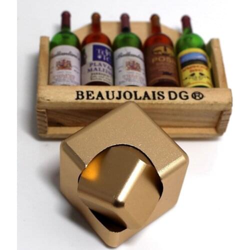 Aluminum Alloy Spinning Top Antistress Fingertip Cube 2 IN 1 Square Magic Dice Desktop Spinner For Children Gifts Gyro Toy