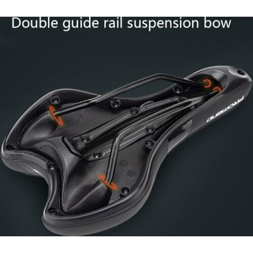 K1MB Bike Silicone Cushion Saddle Bike Seat Comfort, Bicycle Saddle Bike Saddle Cycling Seat PU Leather Surface Silica Filled